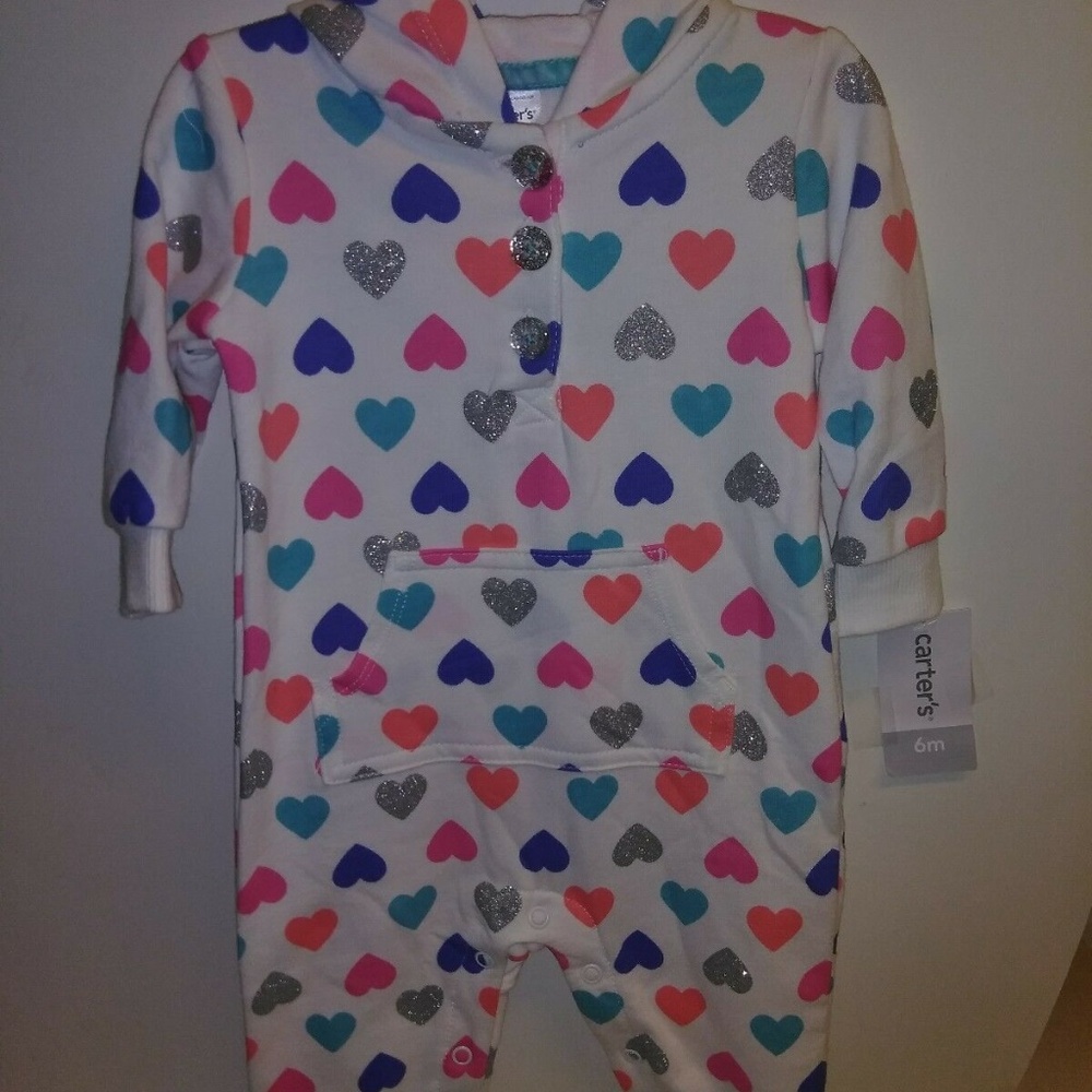 Carter's Toddler Girls Hooded One Piece Size: 6mos